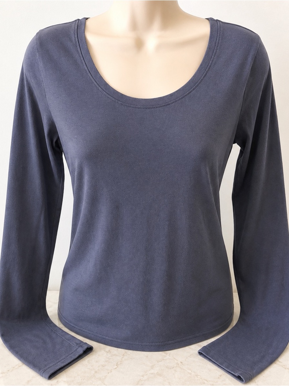 No Boundaries Gray Top Long Sleeve S Casual Basic - Picture 2 of 2